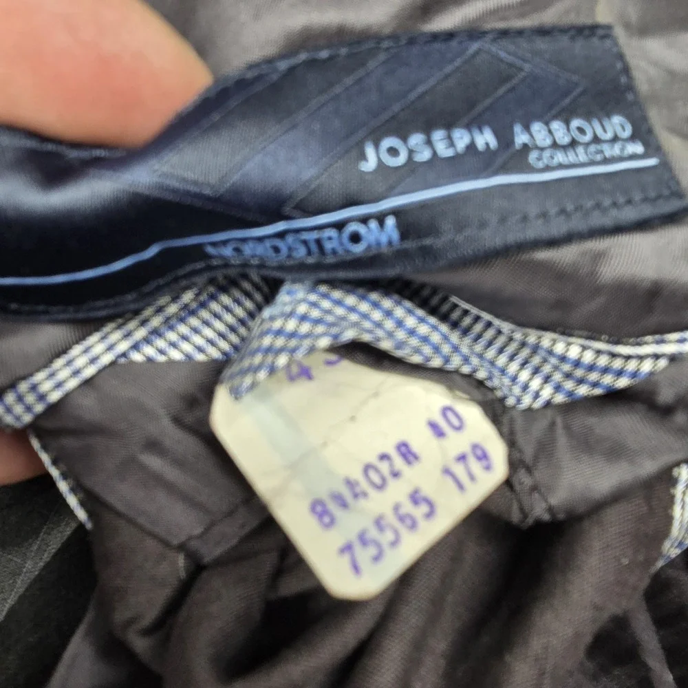 Joseph Abboud Nordstrom Loro Piana Mens 40R 34x30‎ Suit Jacket+PANTS Wool Blazer